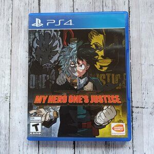 My Hero One's Justice Video Game and Case for Sony Playstation PS4